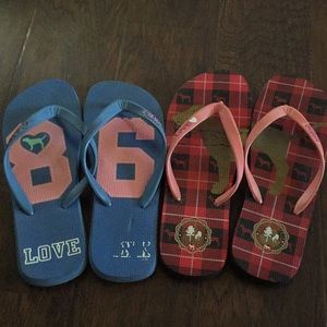 Victoria secret flip flops size medium
